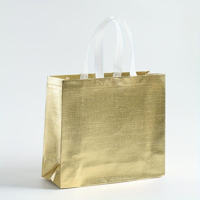 5pcs Laser Coated Non-woven Fabric Gift Bags