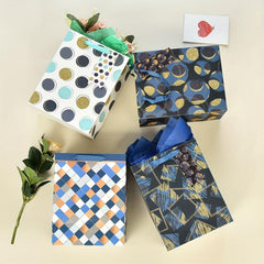 Medium Gift Bags Assorted with Tissue Paper for Birthdays and Holidays