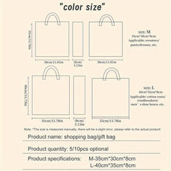 10pcs Rabbit Gift Bag Net Red Tote Bag Women's Clothing Store Plastic Bag