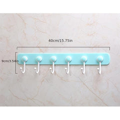 360 Rotating Kitchen Hanging Storage Rack with 6 Hooks