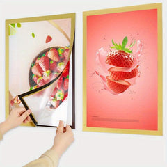 5pcs Magnetic Diamond Photo Frame Self-adhesive Canvas Wall Decoration