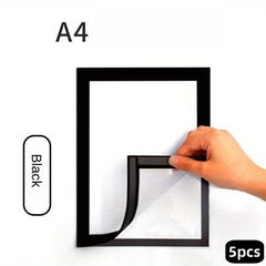 5pcs Magnetic Diamond Photo Frame Self-adhesive Canvas Wall Decoration