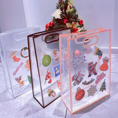 1pc DIY Christmas Gift Bag with 10 Random Pattern Stickers