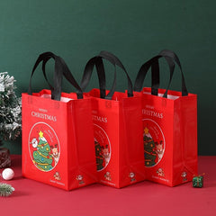 6pcs Christmas Gift Bags Eco-friendly Small Candy Bags