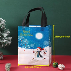 6pcs Christmas Gift Bags Eco-friendly Small Candy Bags