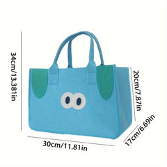 Large Capacity Felt Lunch Box Bento Bag Handbag For Classes & Work