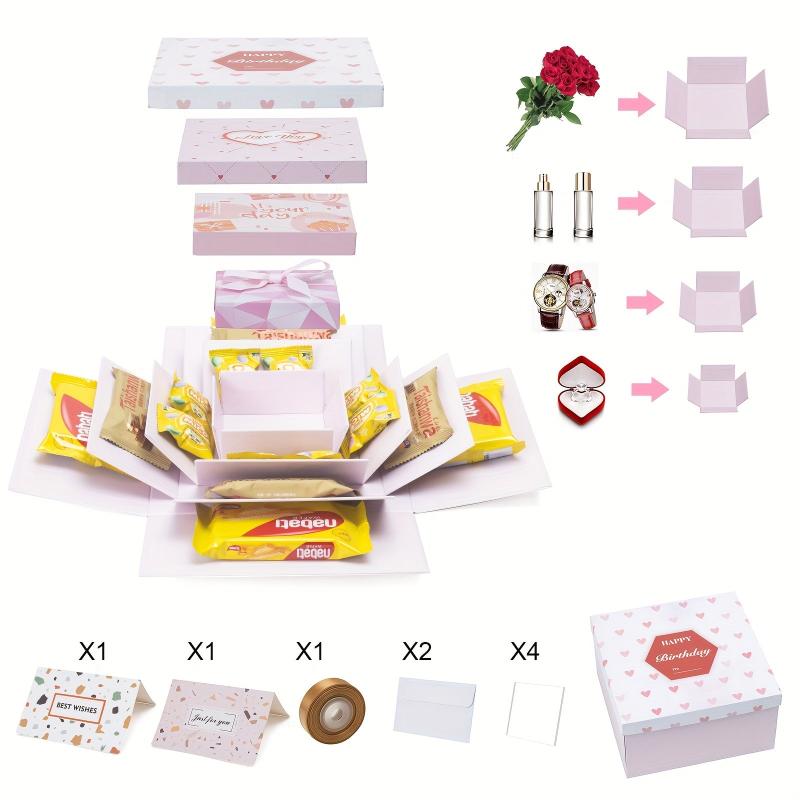 8-Packs Gift Boxes with Lids, Explosion and Nesting Gift Boxes Set for Birthday