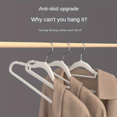 Flocking Hanger Non-slip Wet/Dry Storage for Clothing Stores