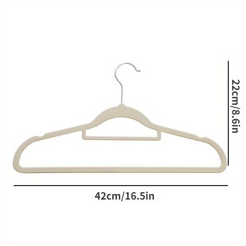 Flocking Hanger Non-slip Wet/Dry Storage for Clothing Stores