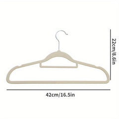 Flocking Hanger Non-slip Wet/Dry Storage for Clothing Stores