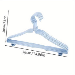 10pcs Metal Adult Coat Hanger Non-slip Clothes Hanger Wardrobe Organizer