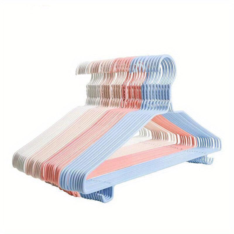 10pcs Metal Adult Coat Hanger Non-slip Clothes Hanger Wardrobe Organizer