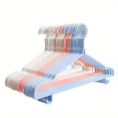 10pcs Metal Adult Coat Hanger Non-slip Clothes Hanger Wardrobe Organizer