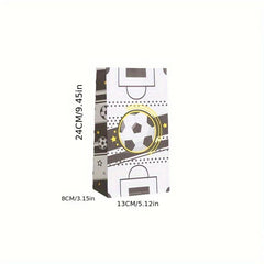 8pcs Soccer Party Bags Soccer Treat Bags Soccer Paper Bags Soccer Candy Bags