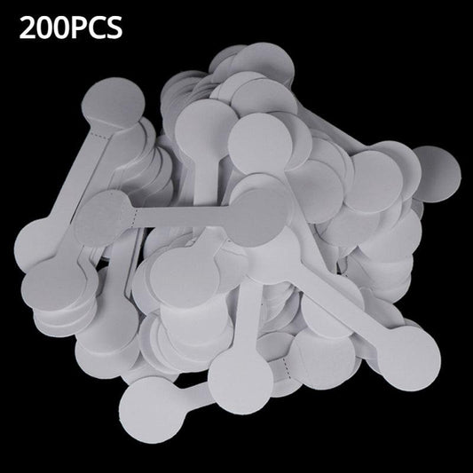 200pcs Blank Paper Tags Stickers for Jewelry Making Display