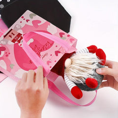 8pcs Valentines Reusable Tote Bags With Handles Non Woven Gift Bags