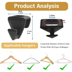 20pcs Ruby Space Triangles Ultra Hanger Hook Pack