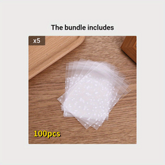 100pcs Self Closing Dot Frosted Packaging Bags for Biscuit Bags