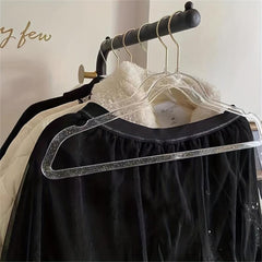 5pcs Transparent Coat Rack Anti-slip Non-marking Hanging Clothes Rack