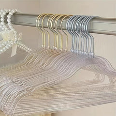 5pcs Transparent Coat Rack Anti-slip Non-marking Hanging Clothes Rack