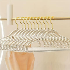 5pcs Transparent Coat Rack Anti-slip Non-marking Hanging Clothes Rack