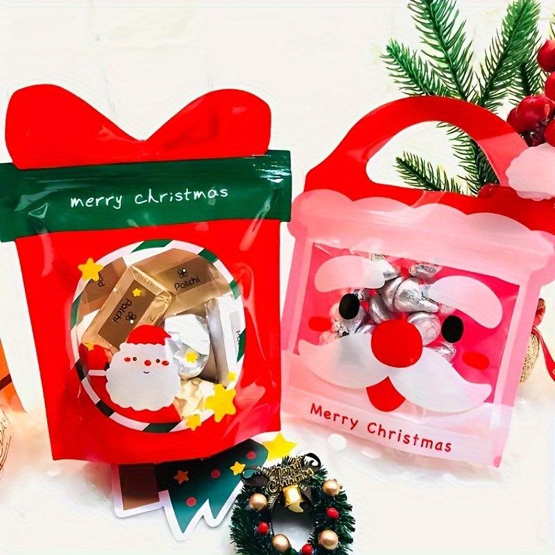 25pcs Christmas Gift Bags for Birthdays, Parties, Candy Packaging