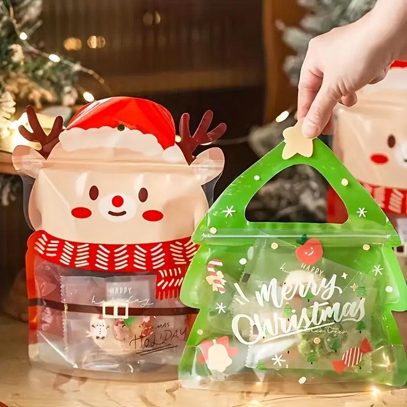 25pcs Christmas Gift Bags for Birthdays, Parties, Candy Packaging