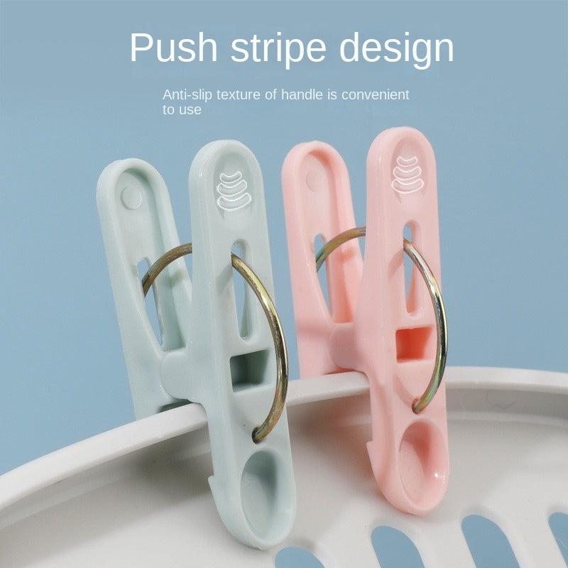 50pcs Thin Wire Finger Clips for Hangers Quilt Clips Multicoloured