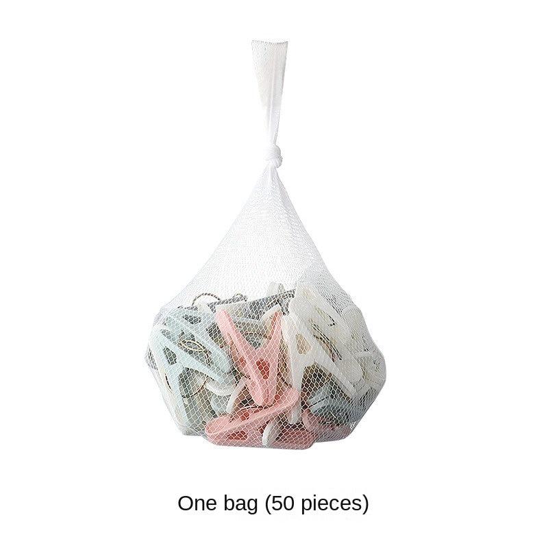 50pcs Thin Wire Finger Clips for Hangers Quilt Clips Multicoloured