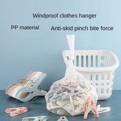 50pcs Thin Wire Finger Clips for Hangers Quilt Clips Multicoloured