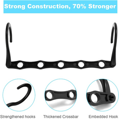 Foldable Magic Clothes Hanger with Five Hole Connection Hook