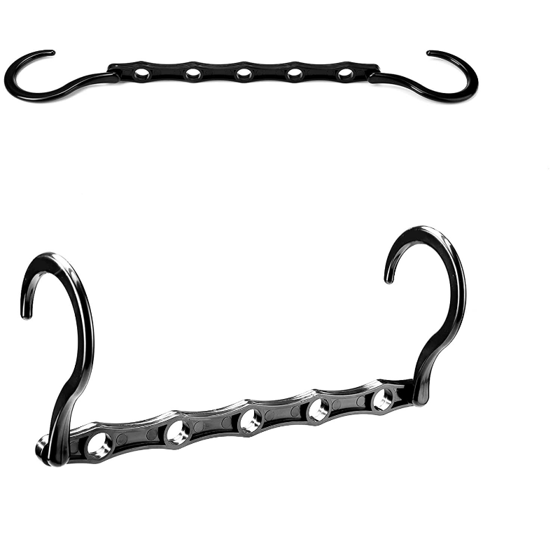 Foldable Magic Clothes Hanger with Five Hole Connection Hook