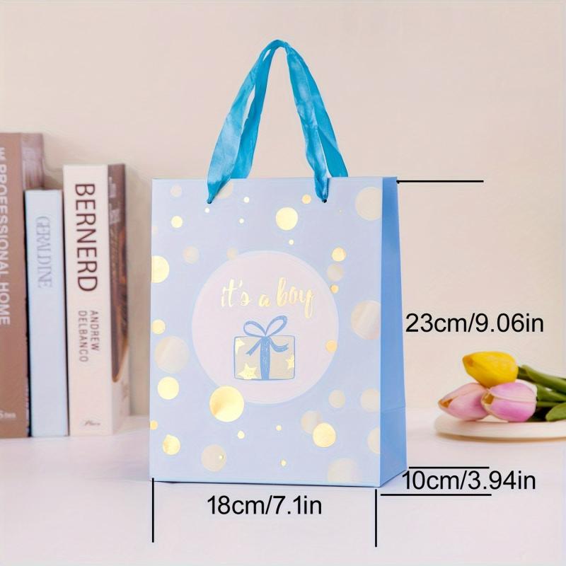 6pcs Small Gift Bags 18x23x10cm - Birthday Party Holiday Craft DIY Supplies