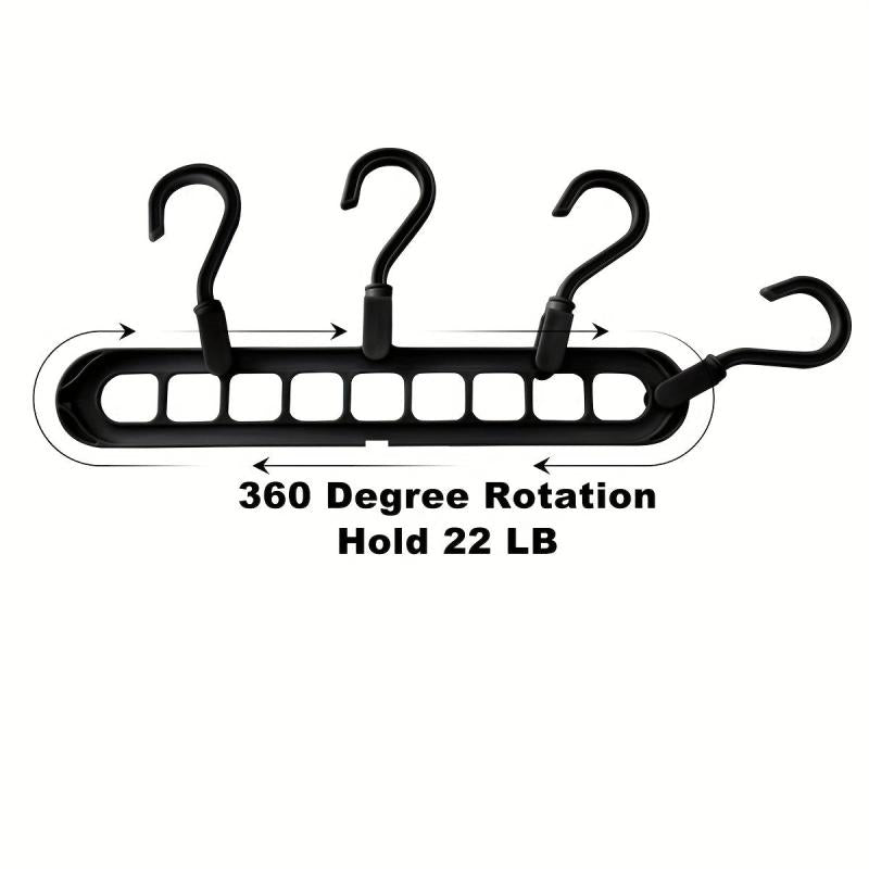 9-Hole Portable Travel Hanger Multifunctional Clothes Drying Rack