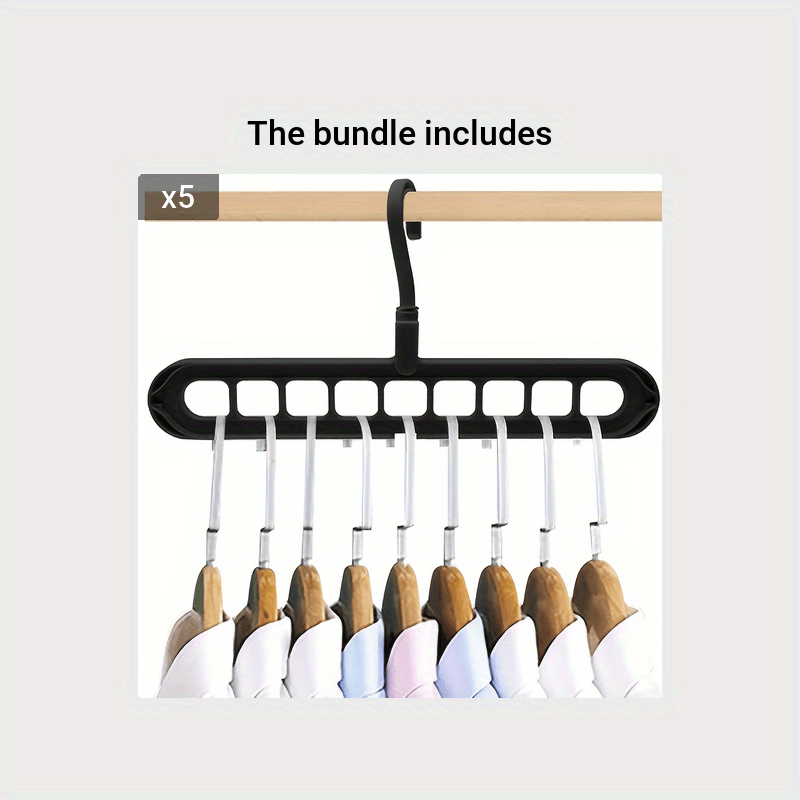 9-Hole Portable Travel Hanger Multifunctional Clothes Drying Rack