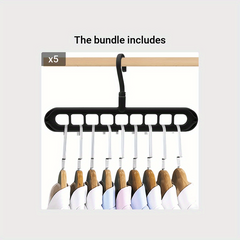 9-Hole Portable Travel Hanger Multifunctional Clothes Drying Rack