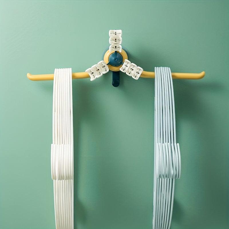 Clothes Hangers Storage Rack Wall-mounted Hooks Organizer
