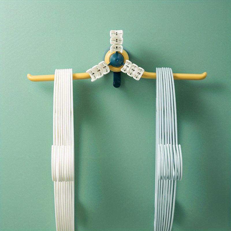 Clothes Hangers Storage Rack Wall-mounted Hooks Organizer