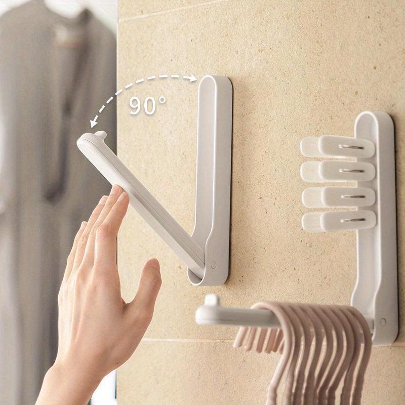 Restaurant Foldable Hanger Space Saver Organizer with 5 Non-Marking Hooks