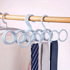 5pcs Silk Scarf Storage Rack Wardrobe Belt Hook Hanger Tool