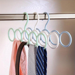 5pcs Silk Scarf Storage Rack Wardrobe Belt Hook Hanger Tool