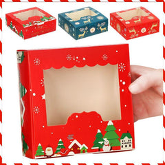 Christmas Cake Packaging Box 4 Cup Gift Wrapping Box