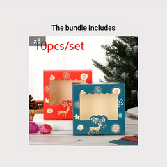 Christmas Cake Packaging Box 4 Cup Gift Wrapping Box