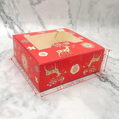 Christmas Cake Packaging Box 4 Cup Gift Wrapping Box