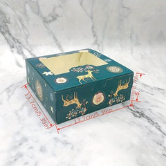 Christmas Cake Packaging Box 4 Cup Gift Wrapping Box