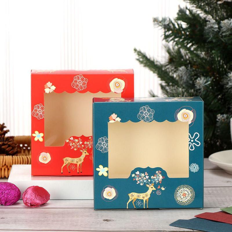 Christmas Cake Packaging Box 4 Cup Gift Wrapping Box