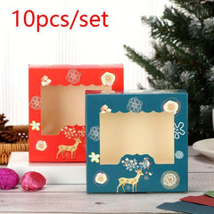 Christmas Cake Packaging Box 4 Cup Gift Wrapping Box