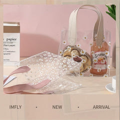 Chrysanthemum Clothing Store Tote Bag Plastic Large