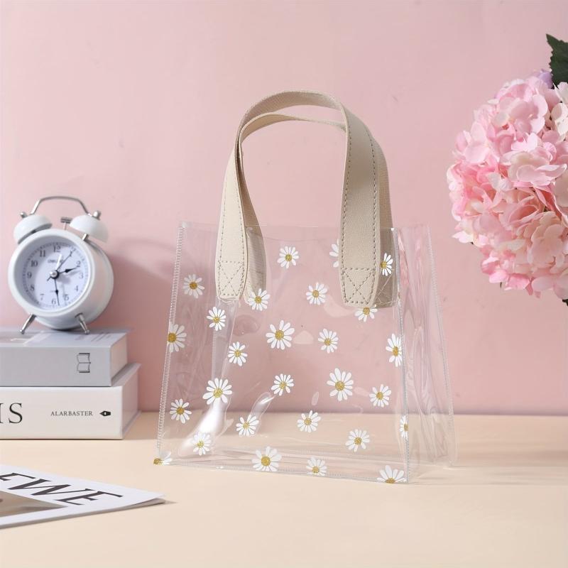 Chrysanthemum Clothing Store Tote Bag Plastic Large