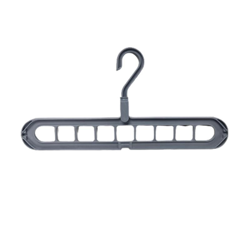 9-Hole Multifunctional Clothes Hanger for Wardrobe Organization